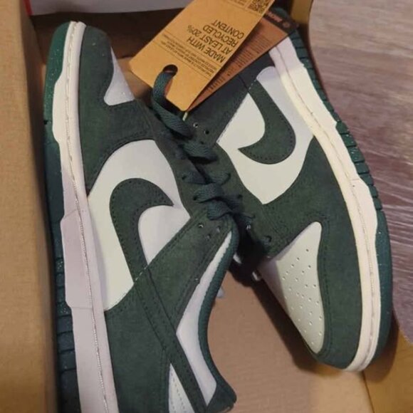 Nike Shoes - Nike women's size 6 dunk low vintage green new with box